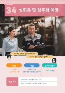 성희롱 및 성추행 예방 : Pelecehan Seksual dan Pencegahannya